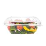 SafePro SC4-32C, 32 Oz Shallow Clear PET Square Containers, 140/CS. Lids Sold Separately.