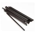 SafePro STIR7B-X 7-Inch Unwrapped Black Plastic Coffee Stirrer/Straw, 1000/PK