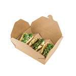 SafePro TACO0010 11-inch (Flat Length) x 6-inch (W) 2-3 Slots Craft Paper Taco Inset for SB03 Take-out Container, 600/CS