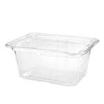 SafePro TE32 32 Oz Tamper Evident Clear Plastic Container with Hinged Lid, 200/CS