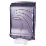 San Jamar T1790TBK, Oceans Large Capacity Ultrafold Multi-Fold and C-Fold Towel Dispenser, Black Pearl