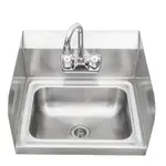 Sapphire SMHS-01-D, 17-Inch Stainless Steel 14x10x5.5-Inch Bowl Size Wall Mounted with Left and Right Splash Guards Hand Sink