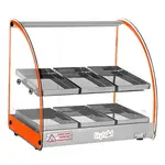 Skyfood FWD2-18O, 18-Inch Food Warmer Display Case, Double Shelf, Orange