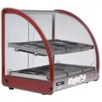 Skyfood FWD2-18R, 18-Inch Food Warmer Display Case, Double Shelf, Red