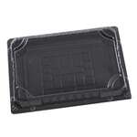 Songran Trading ST-4-010B, 7.5x5.5x1-Inch Black Sushi Containers Combo, 1200/CS