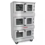 Southbend TVGS/32SC, Triple Deck Gas Convection Oven with Dials / Buttons Contols, 120 Volts