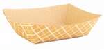 Southern Champion Tray RP50KS, 0.5-Lbs Striped Kraft Paperboard Food Tray, 1000/CS (Discontinued)