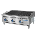 Standard Range SR-CB36-M, 36-Inch Gas Countertop Radiant Charbroiler - 105,000 BTU