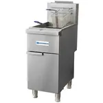 Standard Range SR-F3-LP, 40 lb. Stainless Steel Deep Fryer Liquid Propane 90,000 BTU