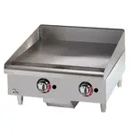 Star Manufacturing 624MF, 24-Inch Countertop Gas Griddle, UL-EPH, ISO 9001:2000, ANSI, NSF