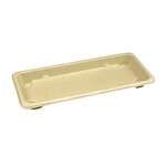 STI ST-2G-BASE, 8.63x3.5x0.75-Inch Wheat Straw Sushi Tray, 800/CS (Lids Sold Separately)