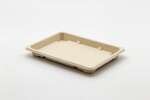 STI ST-4G-BASE, 7.25x5.13x1.25-Inch Wheat Straw Sushi Tray, 800/CS (Lids Sold Separately)
