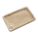 STI ST-5G-LID, 8.63x3.5-Inch OPS Clear Plastic Sushi Tray Lid, 800/CS (Bases Sold Separately)