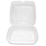 Sure Earth 113966, 9x9-Inch 1-Compartment MFPP-Like Plastic Hinged Container, 150/CS