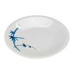 Thunder Group 1305BB 5.25 Inch Asian Blue Bamboo Melamine Round White Dinner Plate, DZ