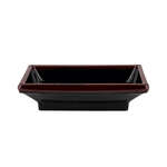Thunder Group 1901TM 2 Oz 3.75 x 2.5 Inch Asian Tenmoku Rectangular Melamine Sauce Dish, DZ