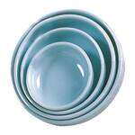 Thunder Group 1906 14 Oz 6 Inch Diameter Asian Blue Jade Flat Round Bowl, DZ