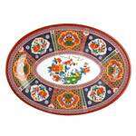 Thunder Group 2008TP 8 x 6 Inch Asian Peacock Melamine Oval Platter, DZ