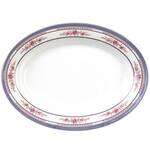 Thunder Group 2014AR 14 x 10 Inch Asian Rose Melamine Oval Platter, DZ