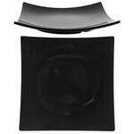 Thunder Group 24006BK 6 Inch Western Classic Black Melamine Flare Plate, DZ