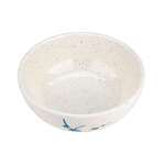 Thunder Group 3001BB 10 Oz 4.5 Inch Asian Blue Bamboo Melamine White Round Bowl, DZ
