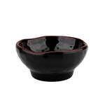 Thunder Group 3704TM 10 Oz 4.5 Inch Asian Tenmoku Round Melamine Wave Rice Bowl, DZ