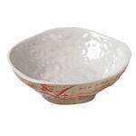 Thunder Group 3705 7 Oz 4.75 Inch Diameter Asian Gold Orchid Melamine Wave Rice Bowl, DZ