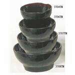 Thunder Group 3706TM 12.5 Oz 5 Inch Asian Tenmoku Round Melamine Wave Rice Bowl, DZ