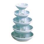 Thunder Group 3935 3 Oz 3.75 Inch Diameter Asian Blue Jade Melamine Sauce Dish, DZ