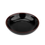 Thunder Group 3955TM 9 Oz 5.5 Inch Asian Tenmoku Round Melamine Flat Bowl, DZ