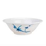 Thunder Group 5107BB 24 Oz 7 Inch Asian Blue Bamboo Melamine Round Deep White Bowl, DZ