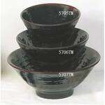 Thunder Group 5706TM 16 Oz 6 Inch Asian Tenmoku Round Melamine Soup Bowl, DZ