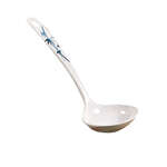 Thunder Group 7001BB 1 Oz 7 x 2.5 Inch Asian Blue Bamboo Melamine White Soup Ladle, DZ