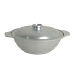 Thunder Group CETW001, 6x2-inch Aluminum Sam Bai Wok with Lid and 0.75-inch Handle, EA
