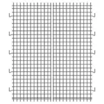 Thunder Group CMSC0060B, Security Cage Back Panel, Fits 1860/2460, 2pc/set