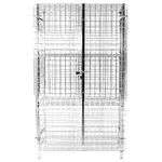 Thunder Group CMSC246063, 24x60x63-inch Security Cage Only, Heavy Duty, Chrome Finish