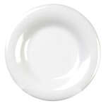 Thunder Group CR007W 7.63 Inch Western White Wide Rim Melamine Plate, DZ