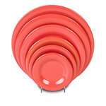 Thunder Group CR010RD 10.5 Inch Western Orange Wide Rim Melamine Plate, DZ