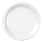 Thunder Group CR107W 7.25 Inch Western White Narrow Rim Melamine Plate, DZ