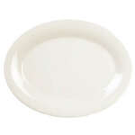 Thunder Group CR213V 13.5 x 10.5 Inch Western Ivory Melamine Platter, DZ