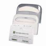 CRTSCD3812, 16x11.5-Inch Chrome Plated Half Fold Toilet Seat Cover Dispenser