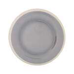 Thunder Group DM009H 9.25 Inch Western Graham Gray Melamine Round Wide Rim Plate, DZ