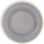 Thunder Group DM012H 11.75 Inch Western Graham Gray Melamine Round Wide Rim Plate, DZ