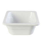 Thunder Group GN1162W, 1/6 Size 2 1/2-Inch Deep Melamine Anti-Jam Food Pan, White