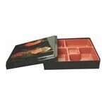 Thunder Group JPRB001, 10.625x8.375x2.5-inch Makunouchi Bento Box with Removable Tray, EA