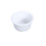Thunder Group ML507W1 1.5 Oz 2.5 Inch Fluted Melamine Round White Ramekin, DZ