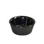 Thunder Group ML531BL1 3 Oz 3.12 Inch Fluted Melamine Round Black Ramekin, DZ