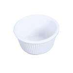 Thunder Group ML533W1 3.5 Oz 3.38 Inch Fluted Melamine Round White Ramekin, DZ