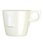 Thunder Group ML9011I 7 Oz 3.25 Inch Western Color Ivory Melamine Round Stacking Cup, DZ