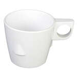 ML9011W 7 Oz 3.25 Inch Western Color White Melamine Round Stacking Cup, DZ